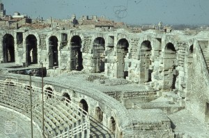 Inside of Arles Roman Arena