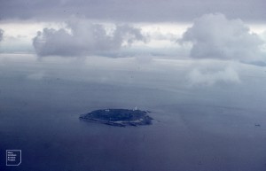 Flatholm island from the air by Dr Arthur Gaines of Connecticut