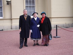 Mary Gillham with her Goddaughter Rosemary and Rosemary's brother Anthony, 2008.