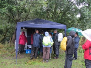 Hardy wildlife enthusiasts endure the conditions